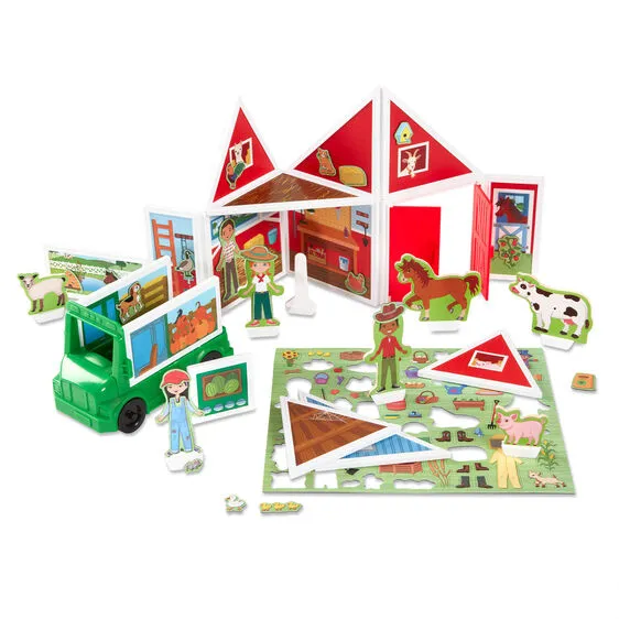 MAGNETIVITY BUILDING PLAY SET - ON THE FARM (D)