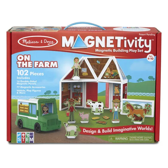 MAGNETIVITY BUILDING PLAY SET - ON THE FARM (D)