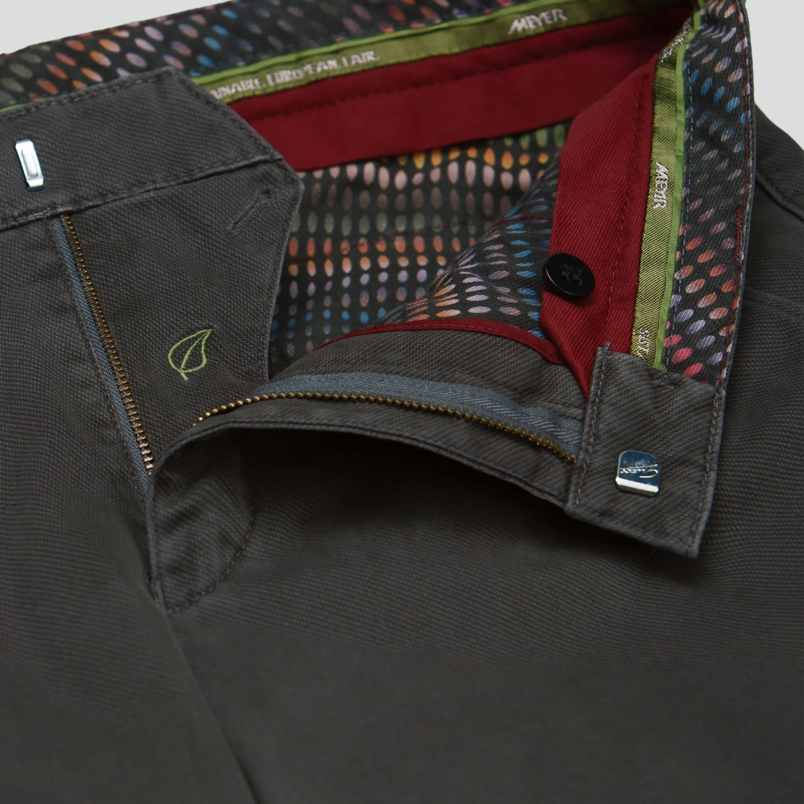 Meyer Bonn Modern Fit Chinos - Grey