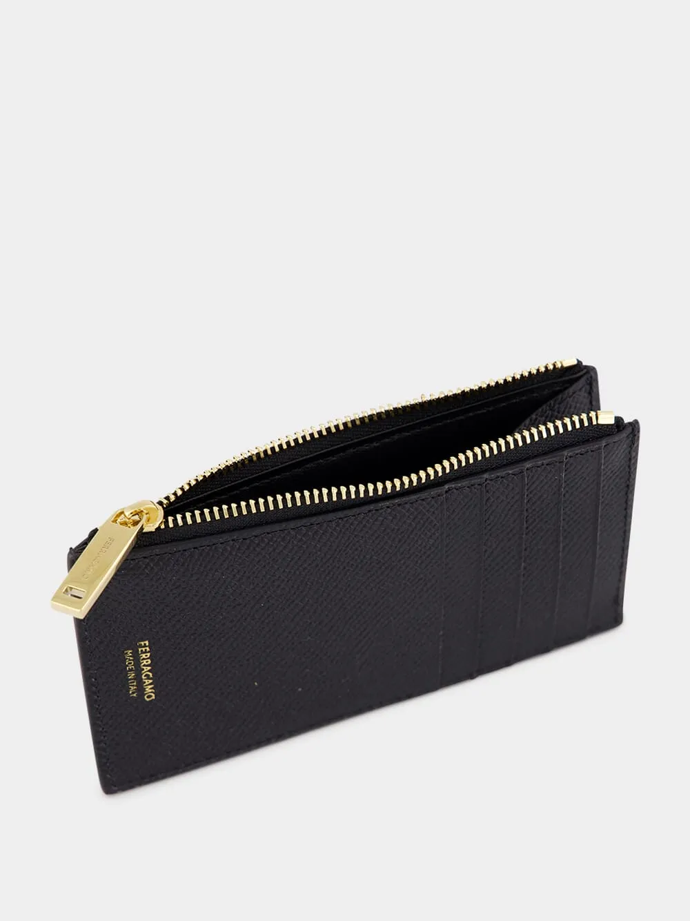 Micro Gancio Black Card Holder