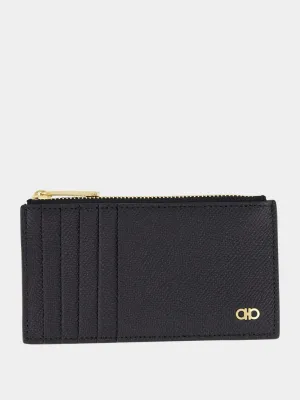 Micro Gancio Black Card Holder