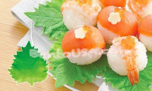 Microwavable Silicone Perilla Leaf for Bento Decoration 4P