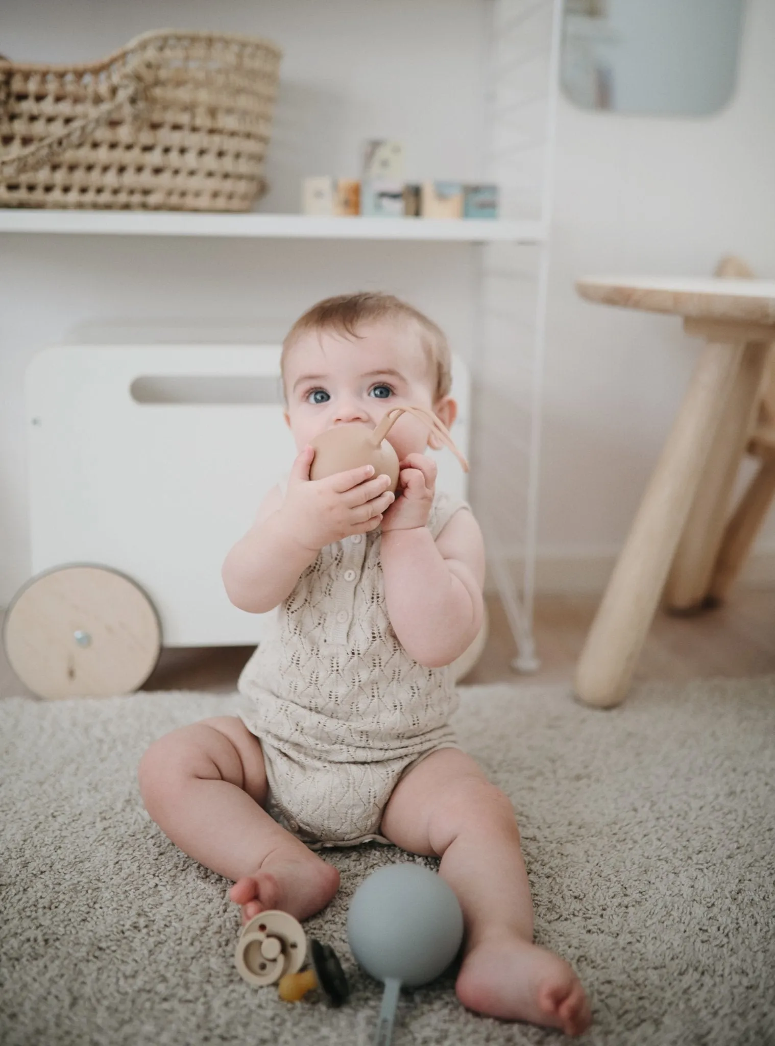 Mushie Pacifier Case (Cambridge Blue)