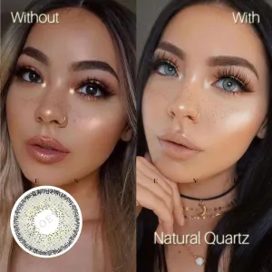 Natural Quartzo Colored Contact Lenses Yearly