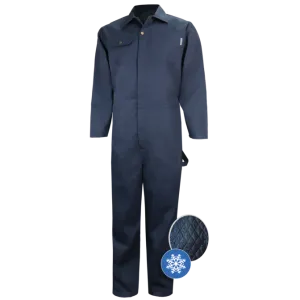 Navy Winter Lined Coverall by GATTS Workwear - Style 791D
