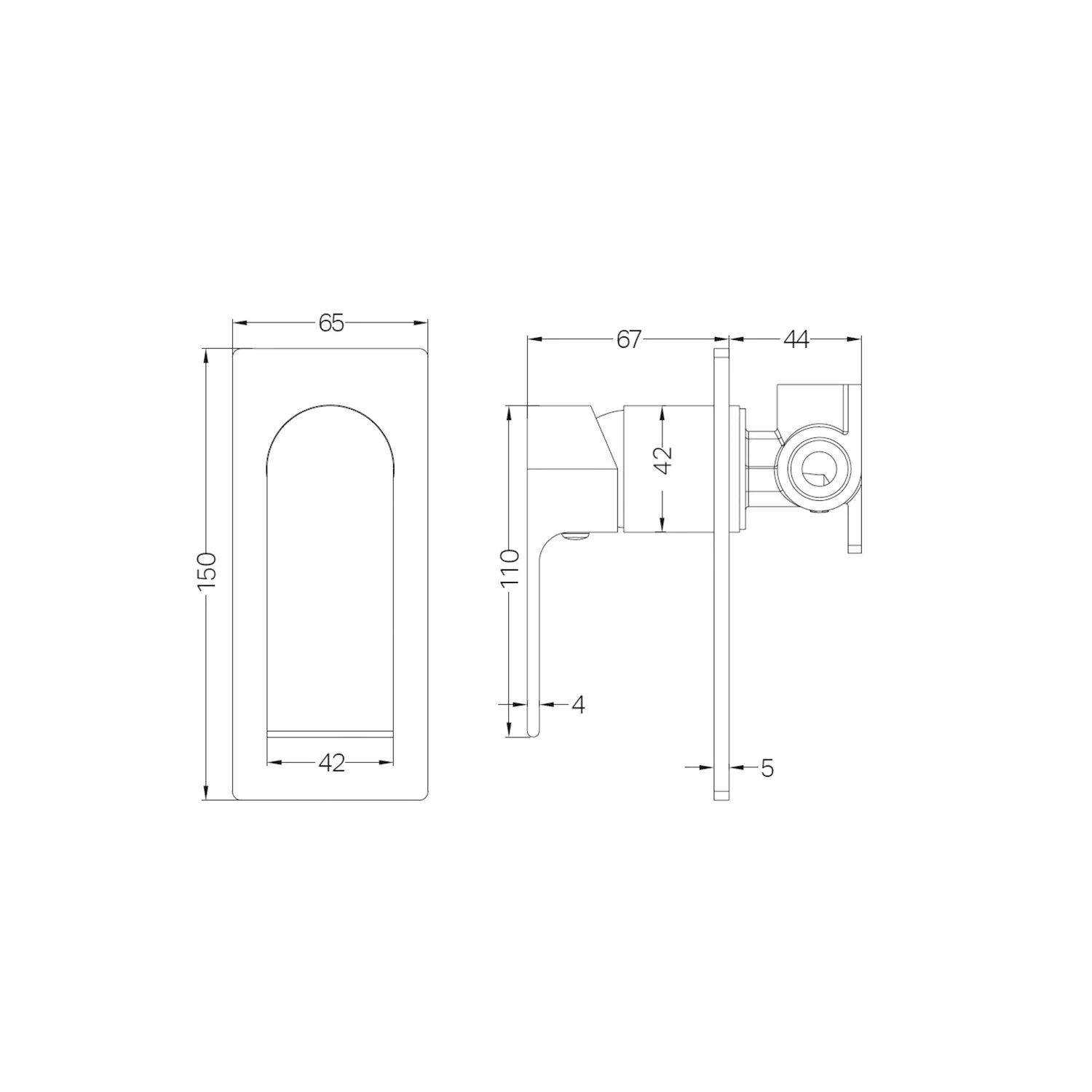 Nero Bianca Shower Mixer - Brushed Bronze