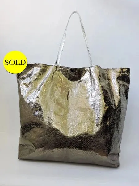 NEW Green Python Tote