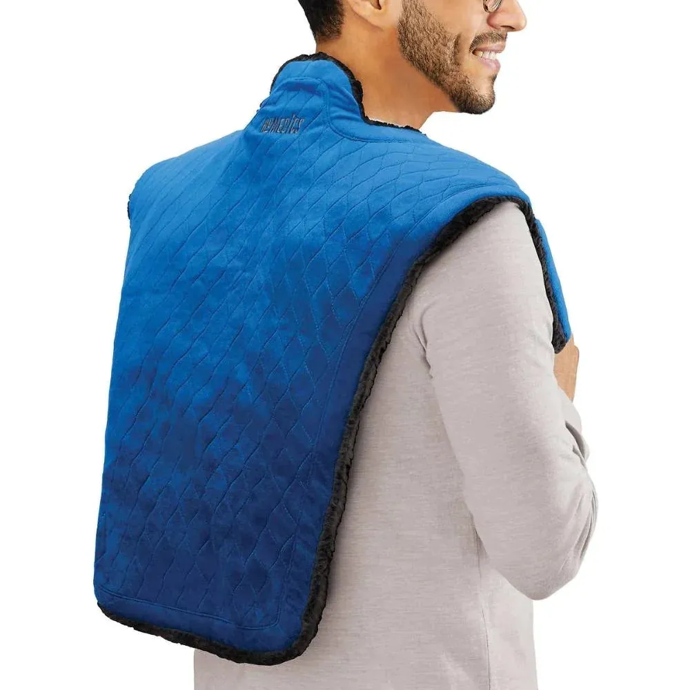 NEW Homedics - Comforting Weighted Cape With Vibration & Warmth, ours is blue