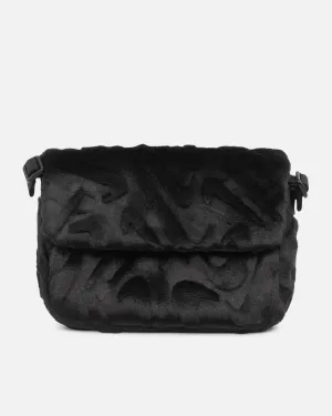 Nike Faux Fur Crossbody Bag (1L) Black/Black