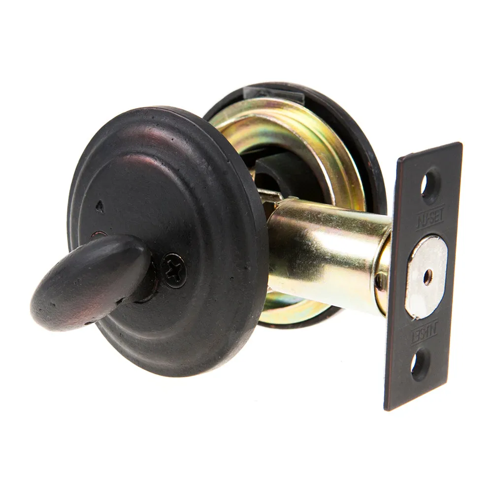 NuSet Schlage Keyed Commercial Grade 2 Single Cylinder Deadbolt (Molten Bronze)