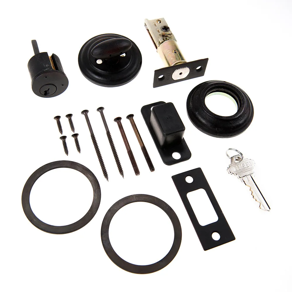 NuSet Schlage Keyed Commercial Grade 2 Single Cylinder Deadbolt (Molten Bronze)