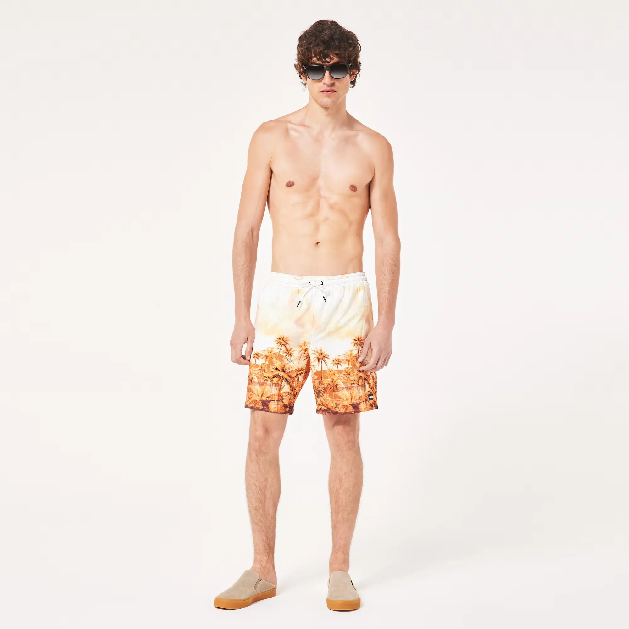 Oakley Canary Palms RC 18" BeachShort - Palm Print Grenache