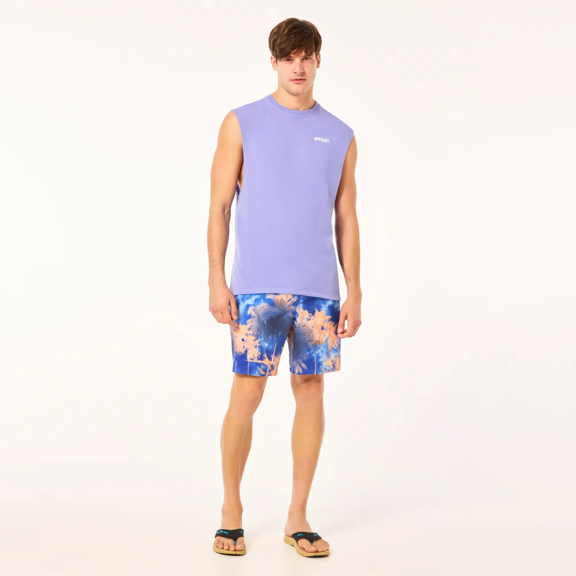 Oakley Canary Palms RC 18" Beachshort - Palms Clouds Blue