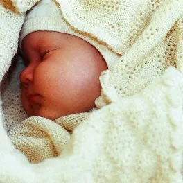 Organic Knitted Baby Blanket