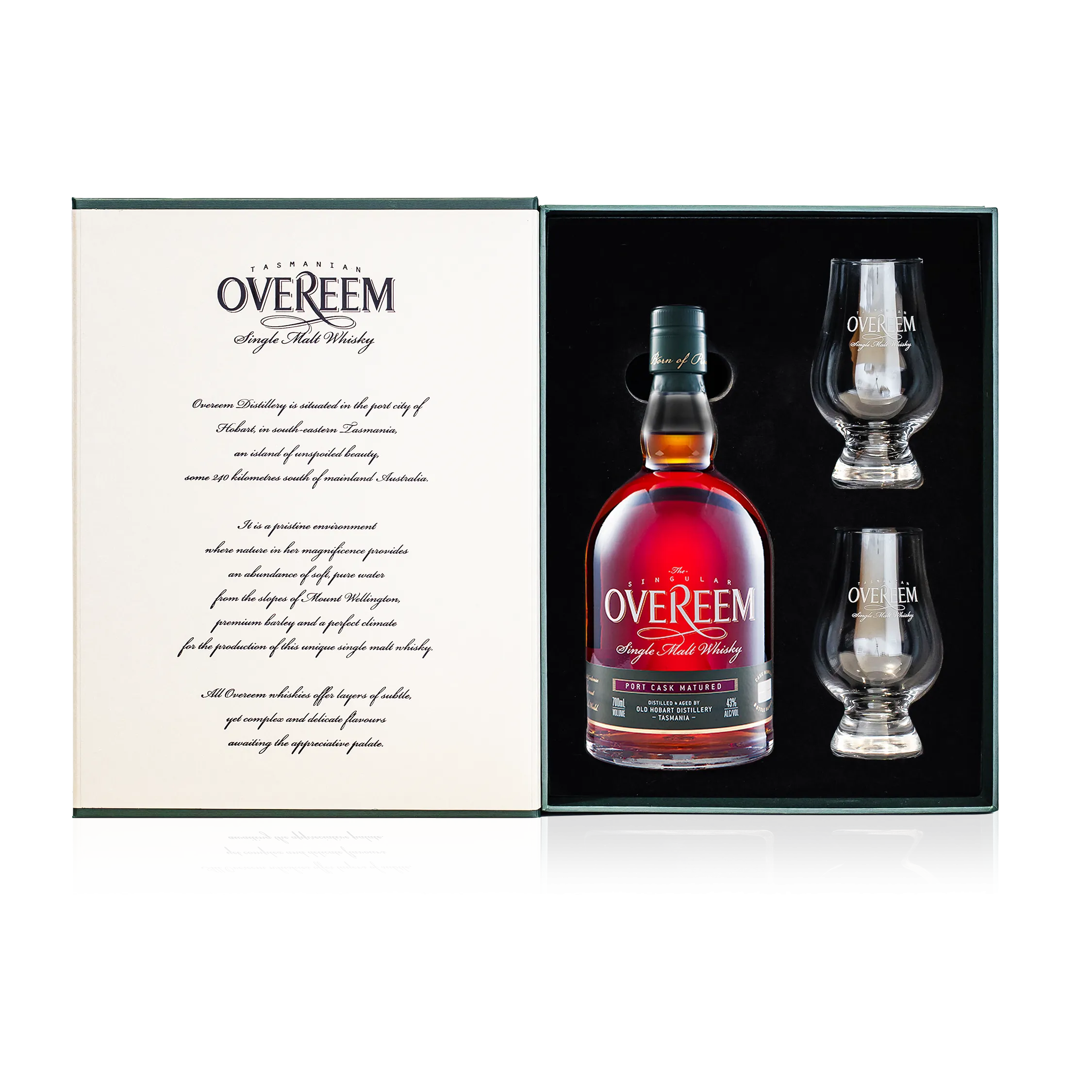 Overeem Port Cask Matured Single Malt Whisky Gift Pack 700ml