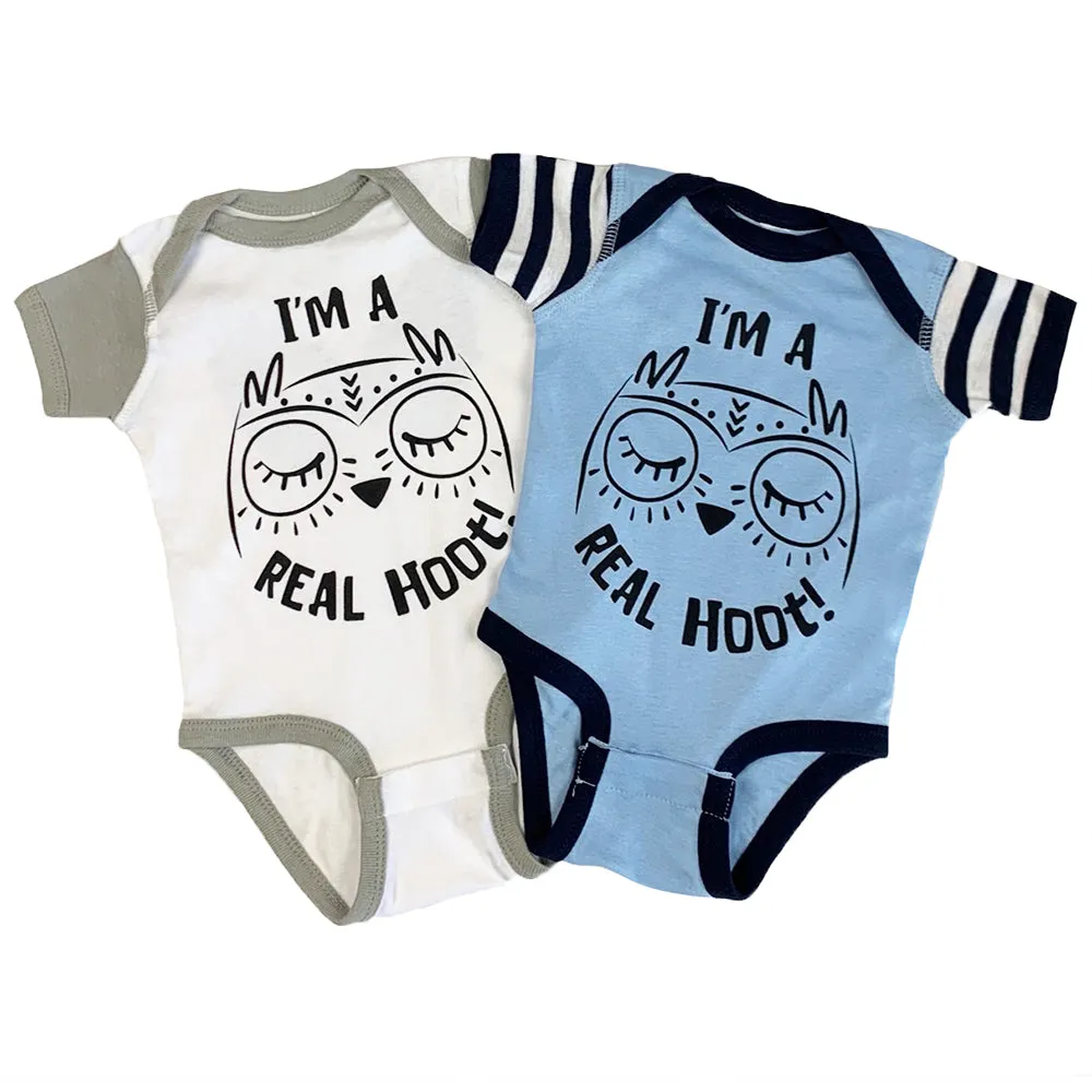 Owl Real Hoot Baby Bodysuit