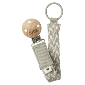 Pacifier Clip - Ivory/Sand