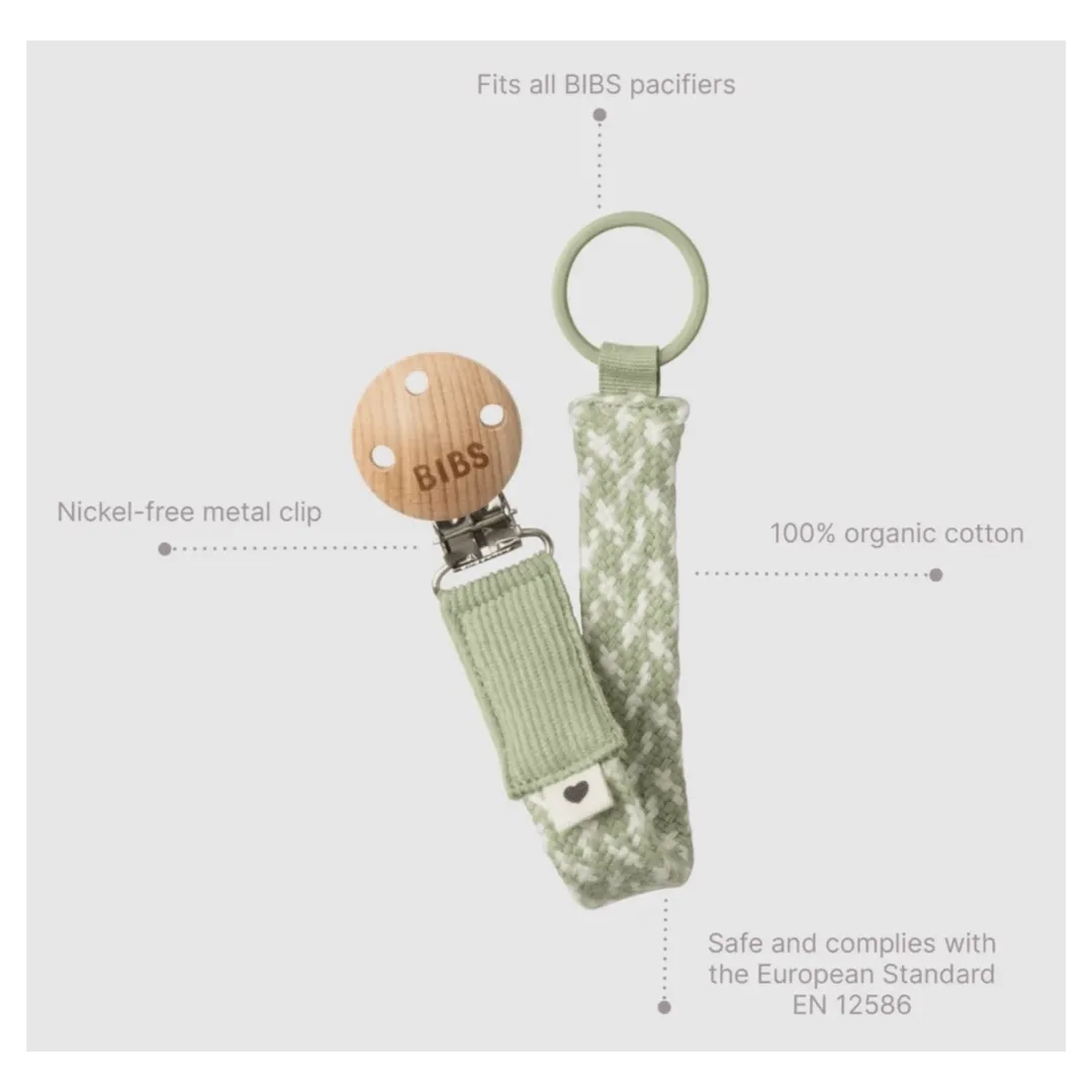 Pacifier Clip - Ivory/Sand
