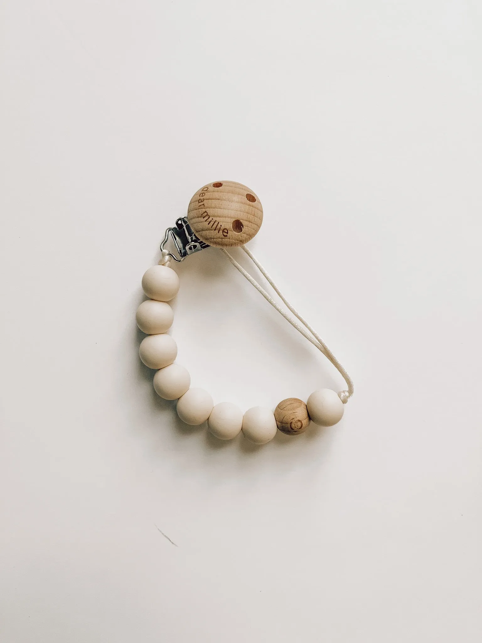 Pacifier Clip - Milk