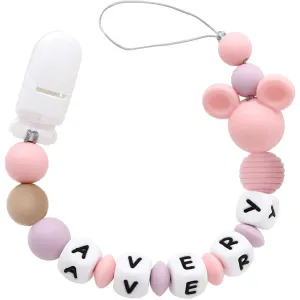 Personalized Pacifier Clip with Name - Mickey