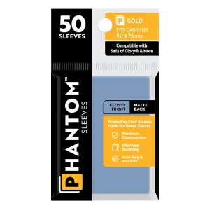 Phantom Sleeves: Gold Size (50mm x 75mm) - Gloss/Matte (50)