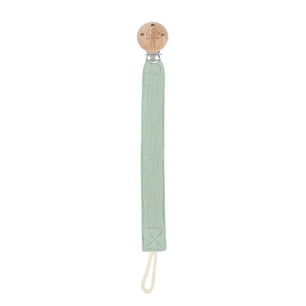 Playground Fabric & Beech Wood Pacifier Clip - Assorted