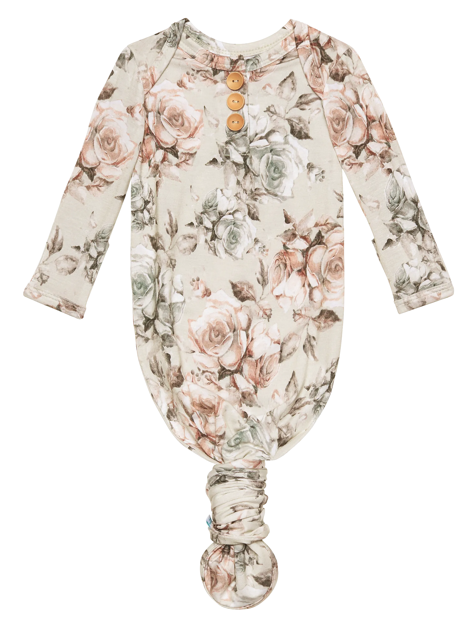 Posh Peanut Daniella Wood Button Knotted Gown