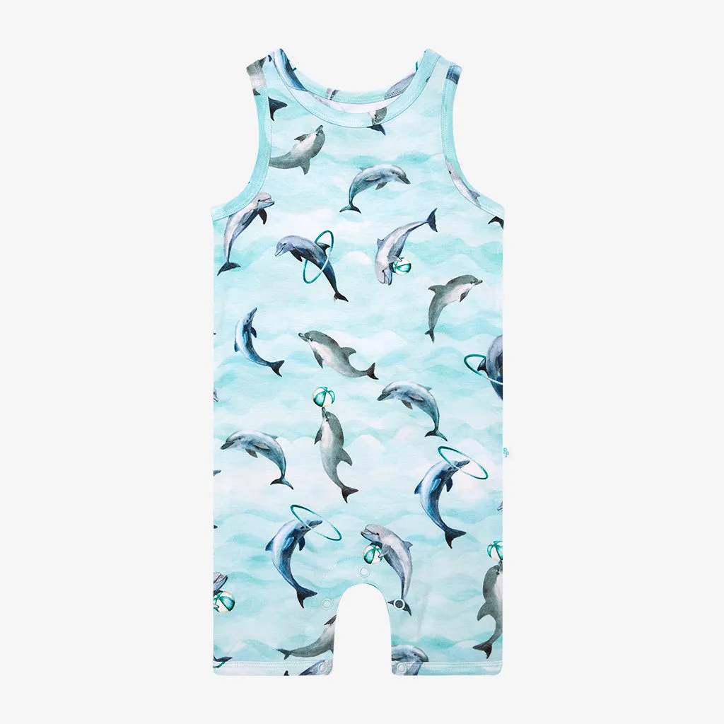 Posh Peanut Skipper Basic Racerback Short Length Romper