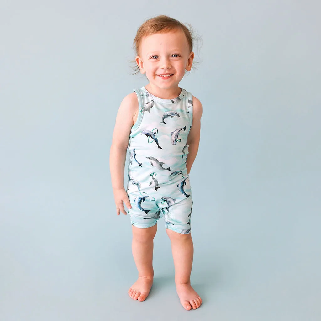 Posh Peanut Skipper Basic Racerback Short Length Romper