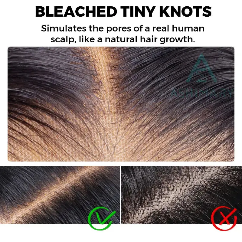 Precut Glueless Kinky Curly Lace Closure Ready To Wear Wig with Pre Plucked Hairline & Bleached Knots