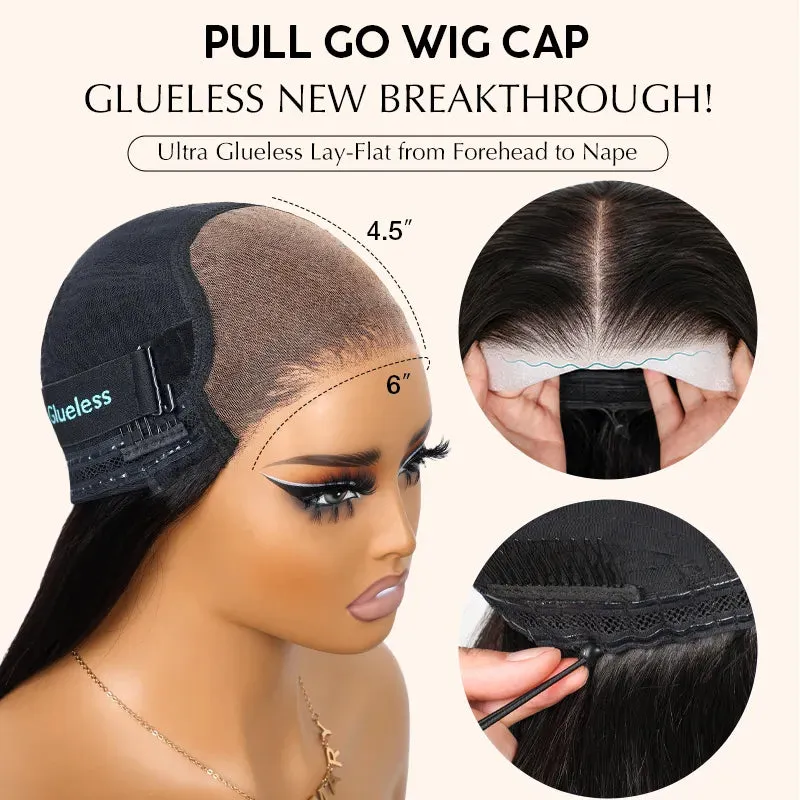 Precut Glueless Kinky Curly Lace Closure Ready To Wear Wig with Pre Plucked Hairline & Bleached Knots