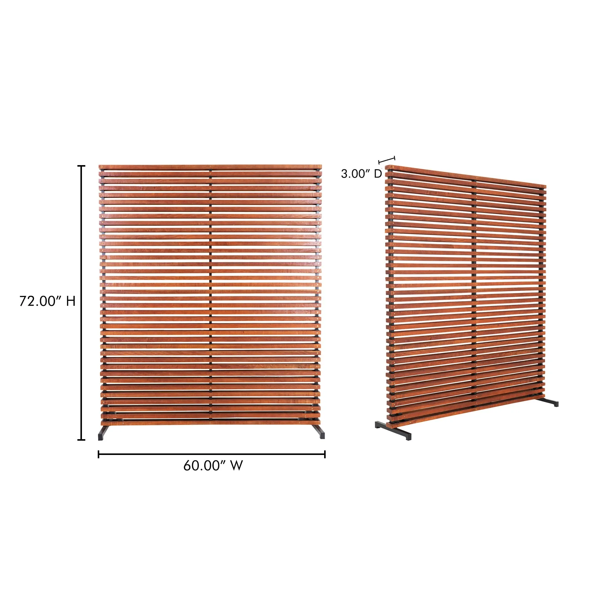 Privacy-Perfect Aluminum & Wood Room Divider