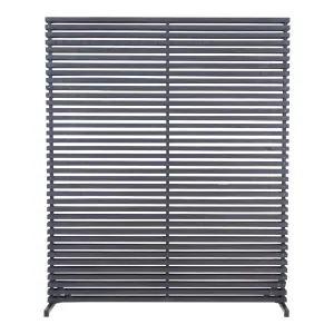 Privacy-Perfect Aluminum & Wood Room Divider