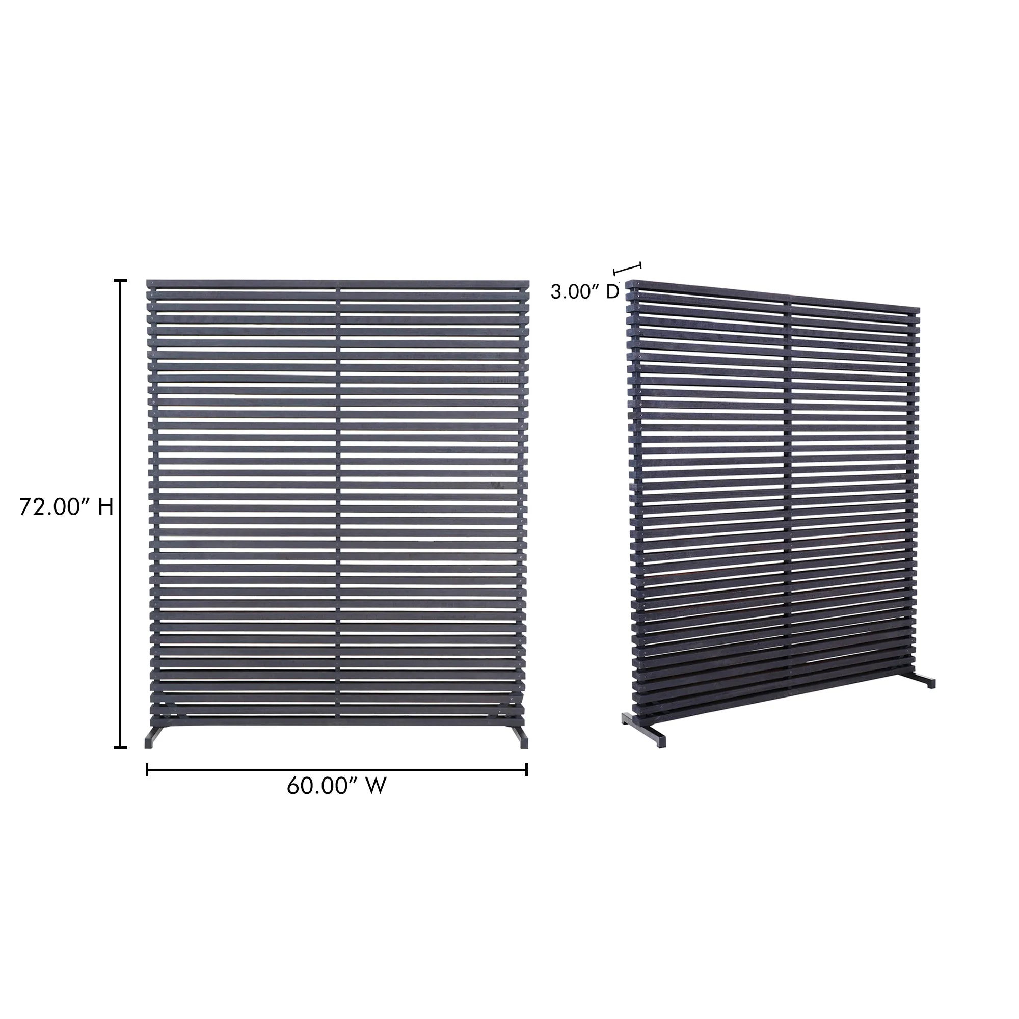 Privacy-Perfect Aluminum & Wood Room Divider