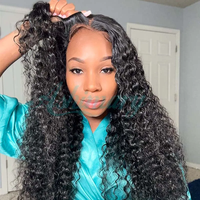 Put On & Go Pre Cut Lace Deep Wave Glueless Ready to Wear Wig with Pre Plucked Hairline & Bleached Knots