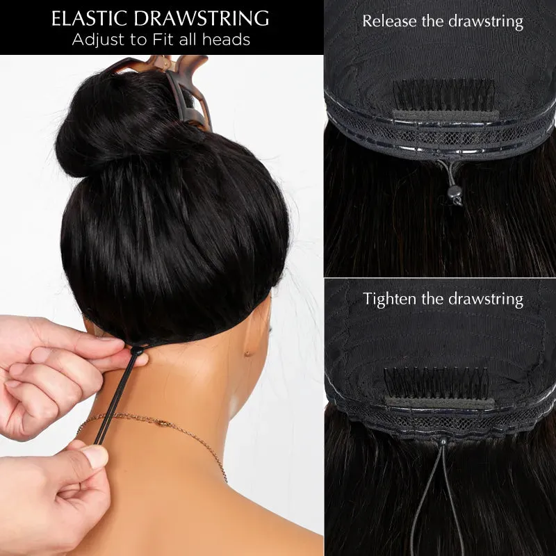 Put On & Go Pre Cut Lace Deep Wave Glueless Ready to Wear Wig with Pre Plucked Hairline & Bleached Knots