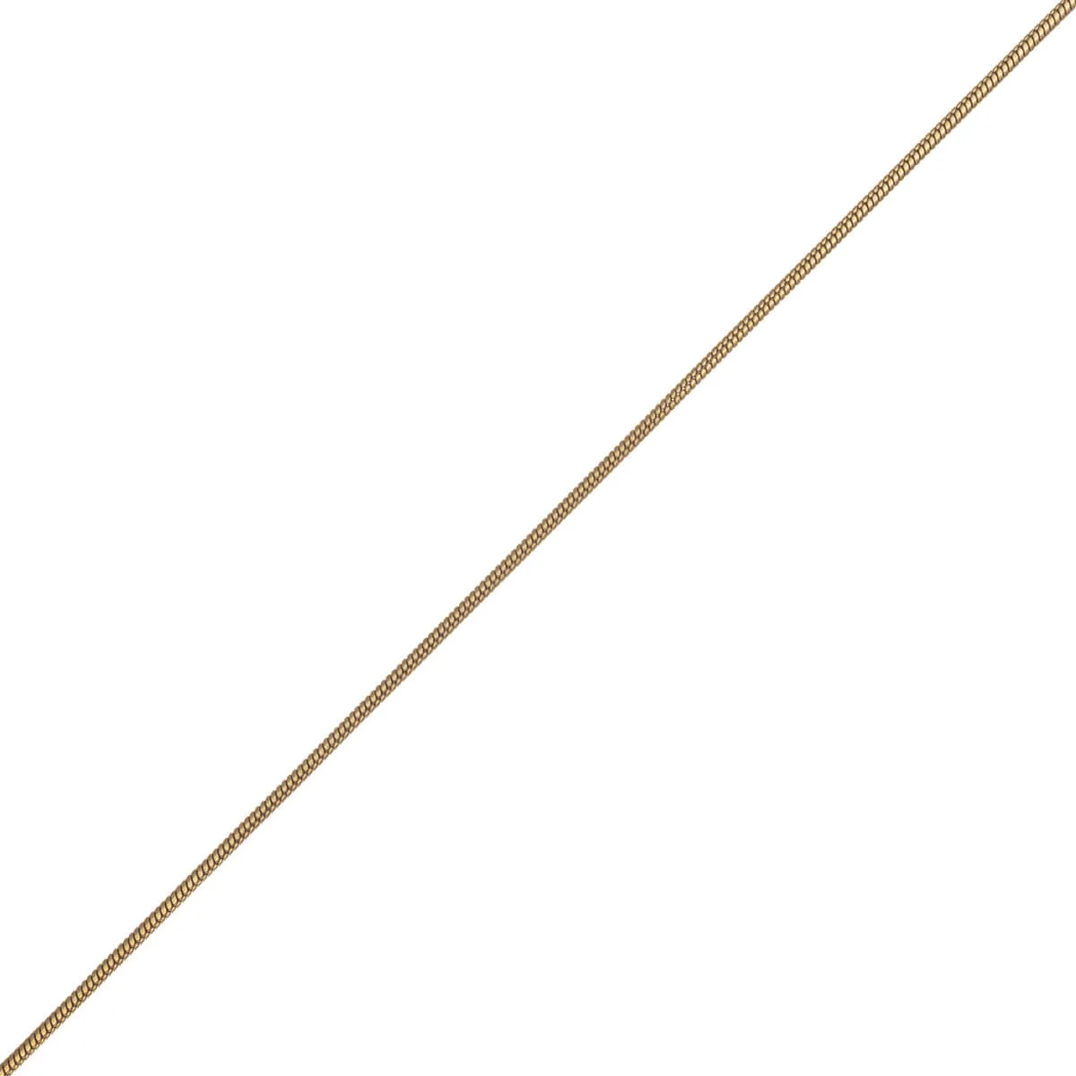 Pyöreä kaulaketju käärmeketju 1.2mm 40 5cm (Teräs 316L)