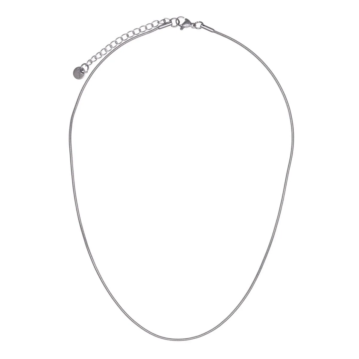 Pyöreä kaulaketju käärmeketju 1.2mm 40 5cm (Teräs 316L)