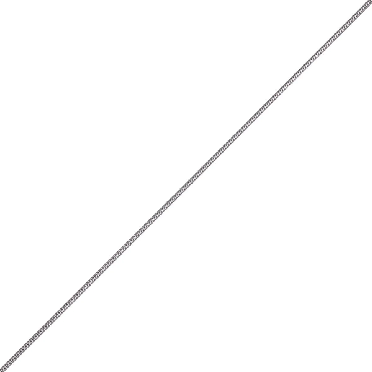 Pyöreä kaulaketju käärmeketju 1.2mm 40 5cm (Teräs 316L)