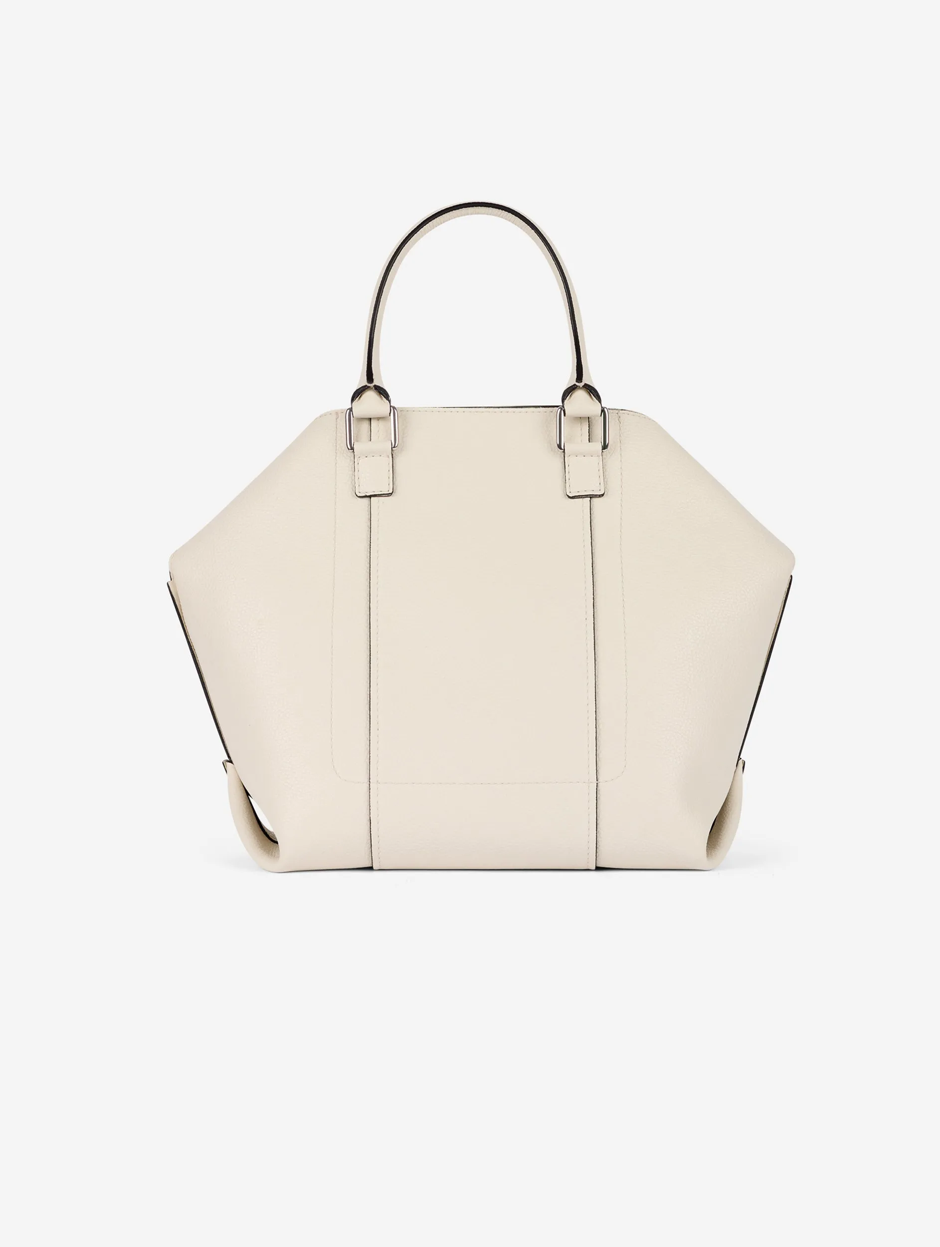 "Chamallow" bag in ivory leather