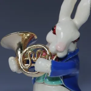 Rabbit playing the Horn