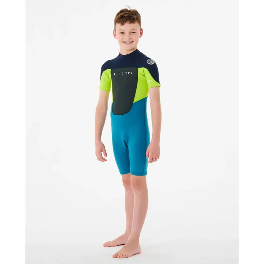 RIP CURL JUNIOR OMEGA 2MM BACK ZIP NAVY