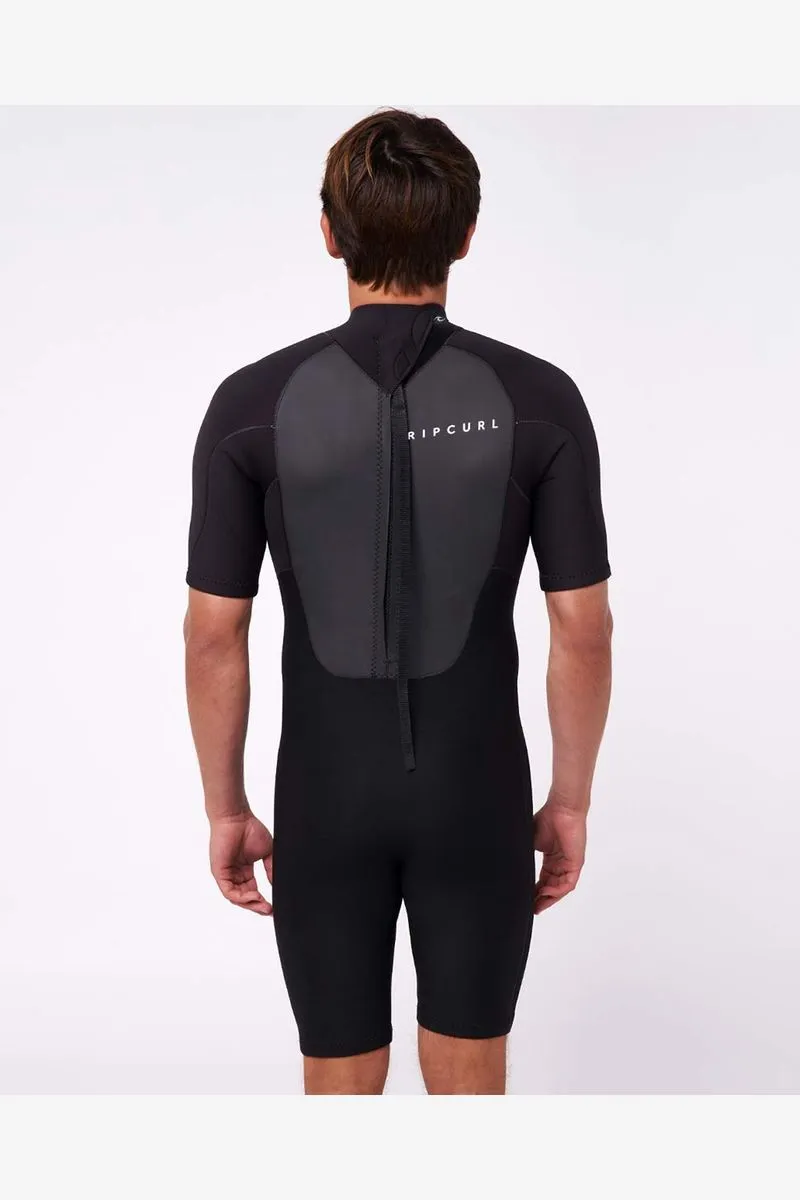 RIP CURL OMEGA 2MM BACK ZIP SPRING SUIT - BLACK