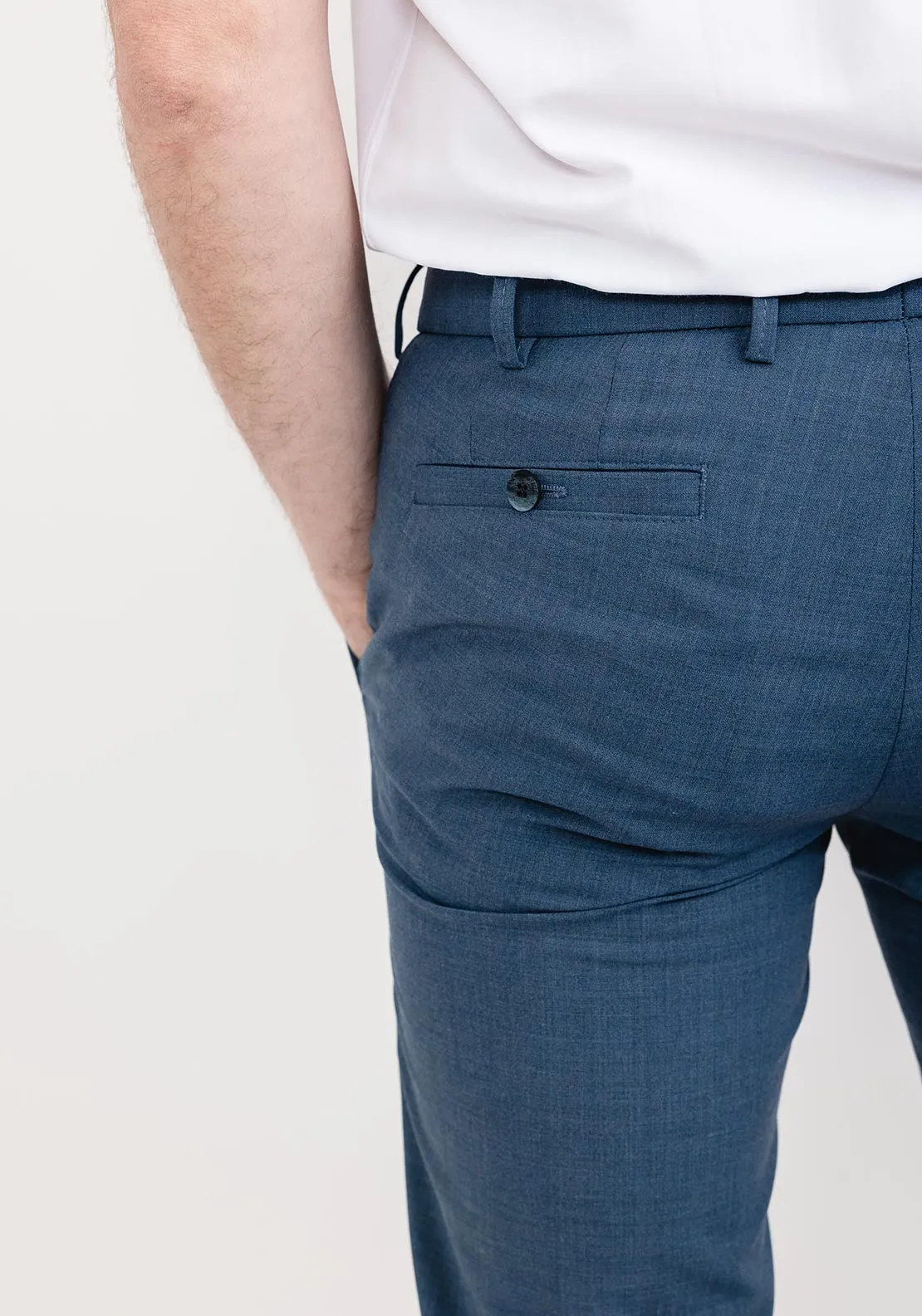 Roma Regular Tropical Chinos in Denim