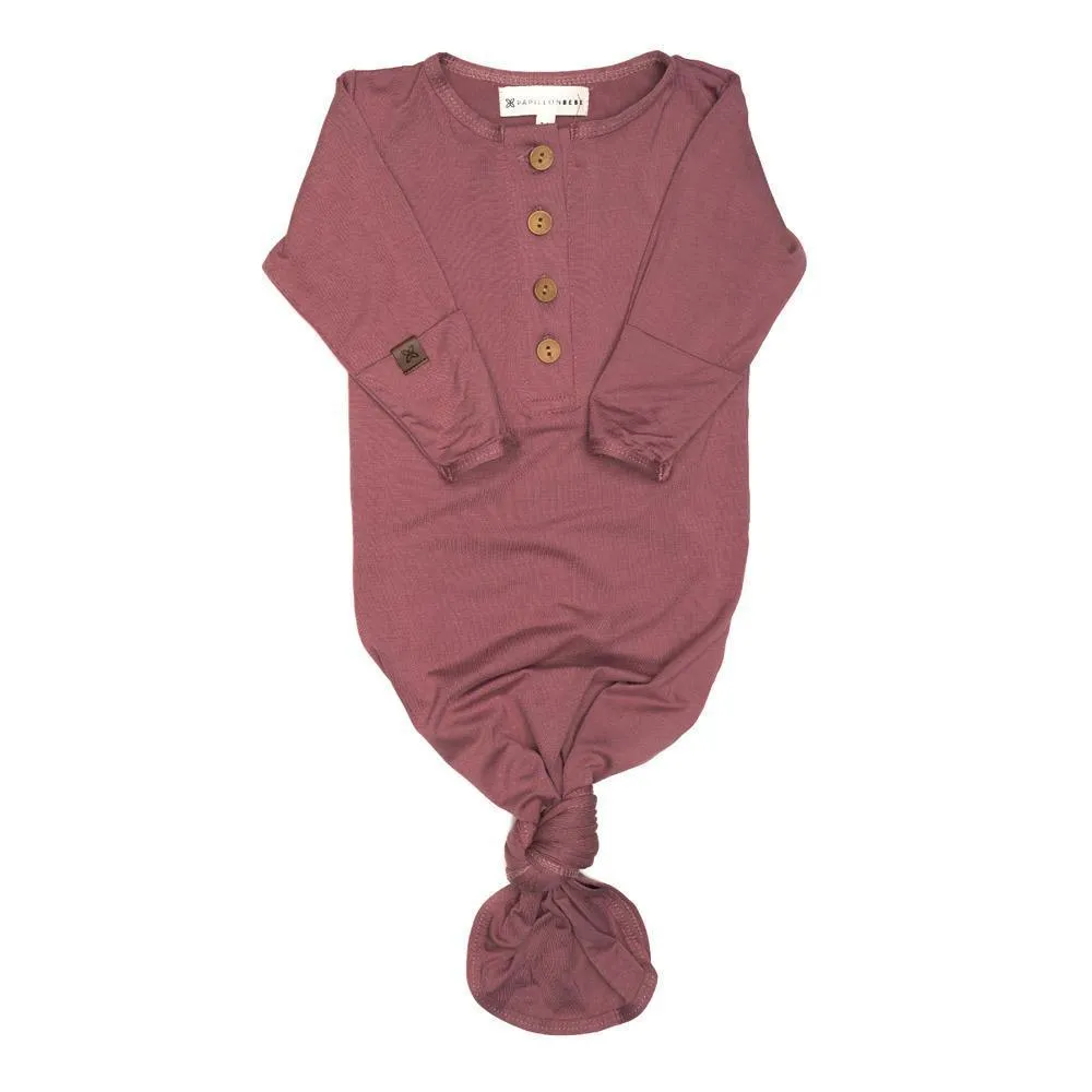 Rose Everything Knotted Newborn Gown