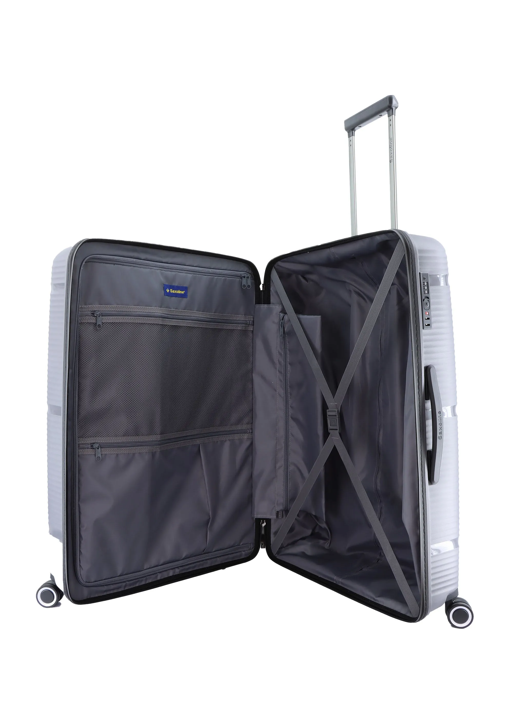 Saxoline Taupe Hard Luggage / Trolley / Suitcase