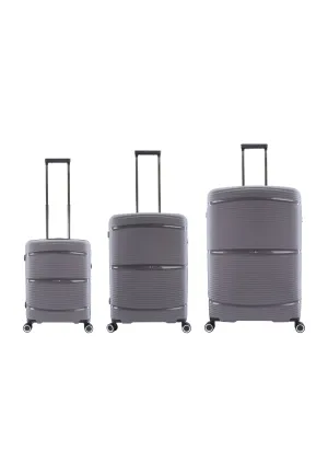 Saxoline Taupe Hard Luggage / Trolley / Suitcase