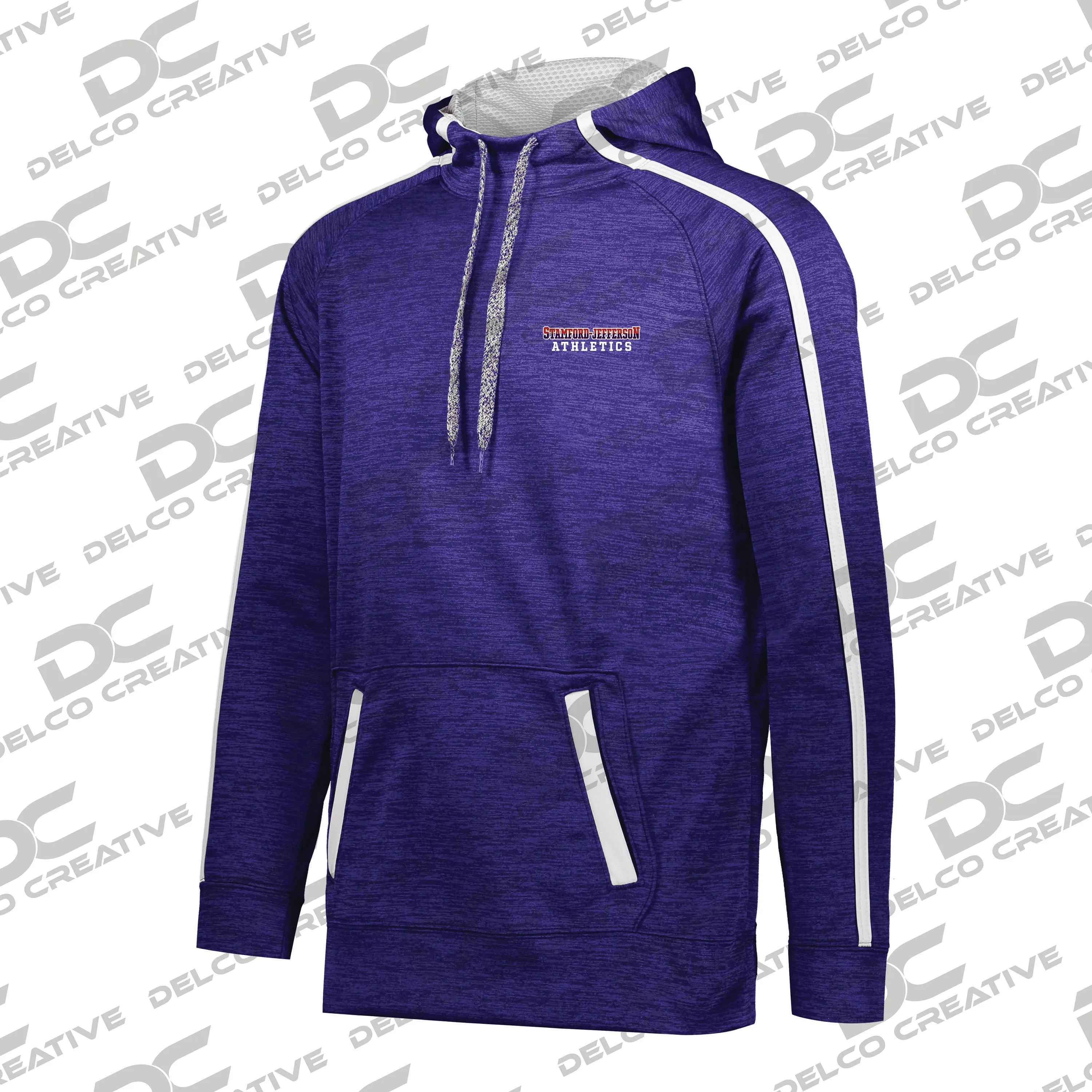 SCS/JCS Athletics Embroidered Tonal Heather Hoodie