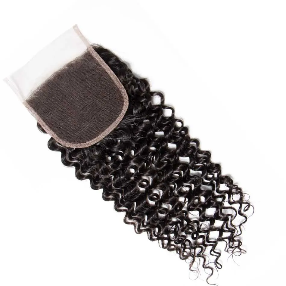 Sdamey Brazilian Curly Wave Human Hair 5X5 Lace Closure