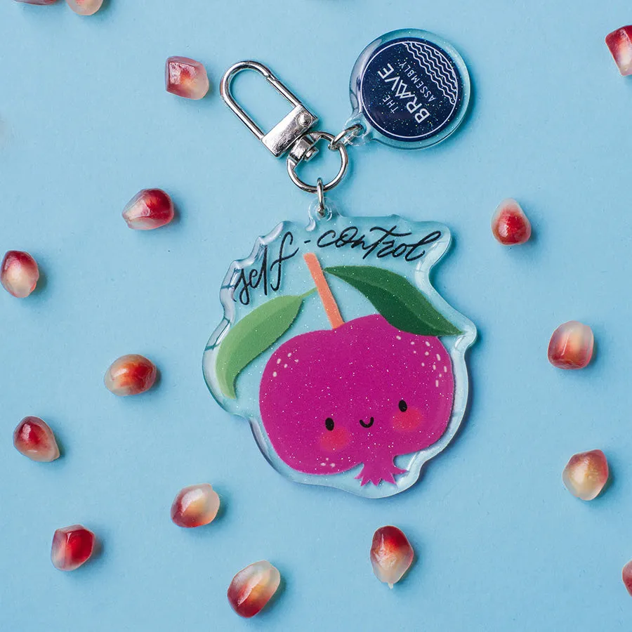 Self-control {Pomegranate} v2 | Acrylic Keychain